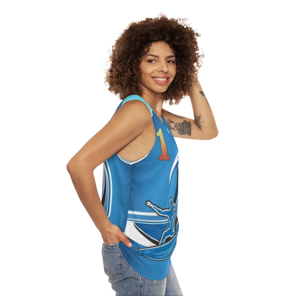 Vert Wheeler Hot Wheels World Race Unisex Tank Top - women side