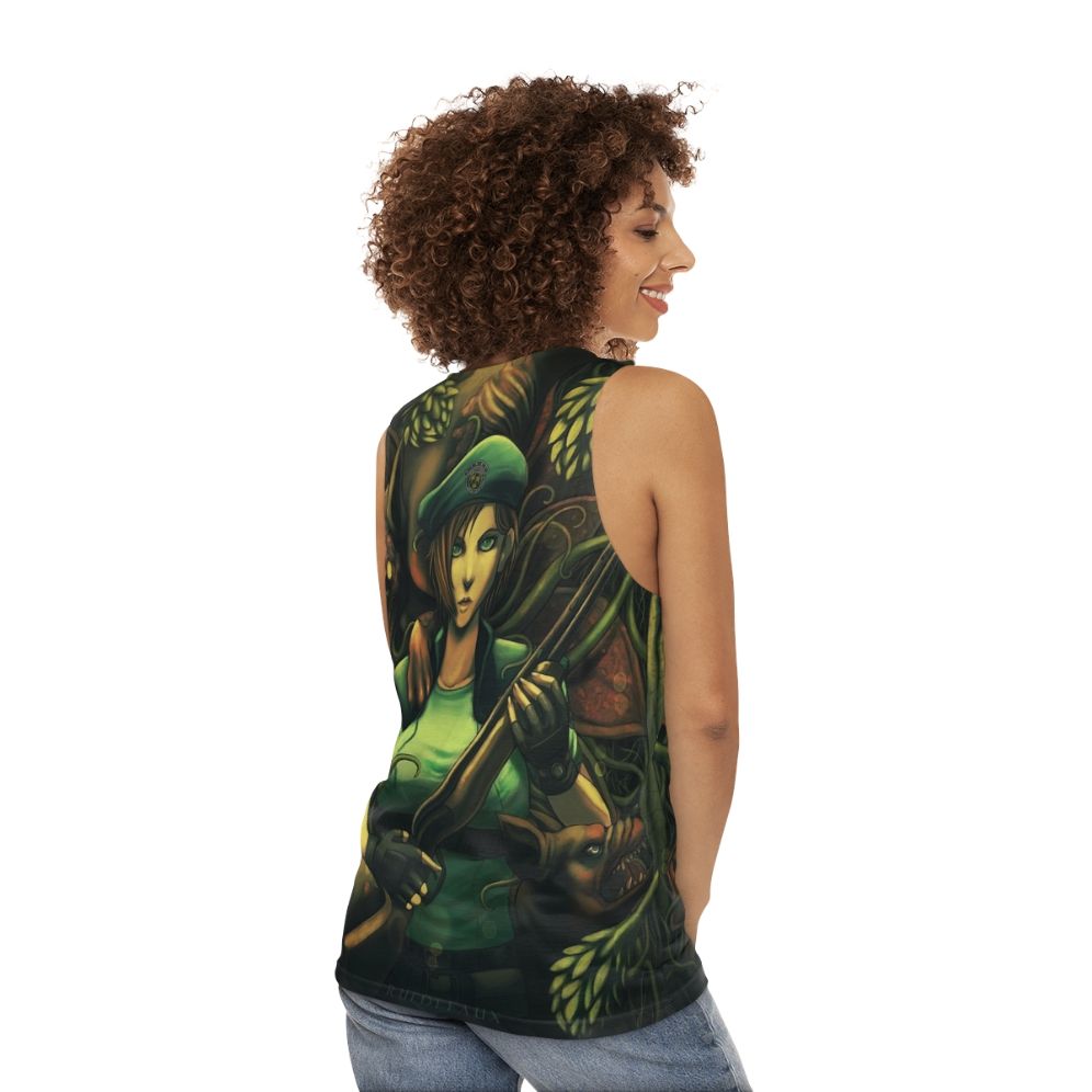 Resident Evil Jill Valentine Horror Game Tank Top - women back