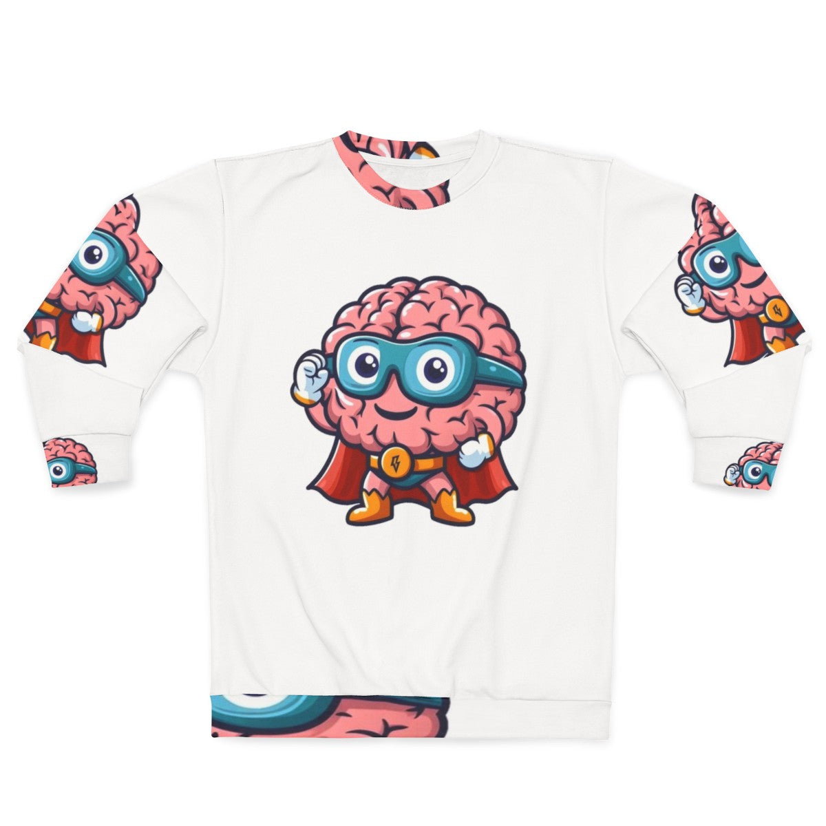 Brave Patient MRI Brain Superhero Sweatshirt