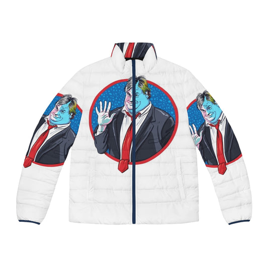 Chris Farley Puffer Jacket Artwork - Iconic Comedy Inspired Fan Art