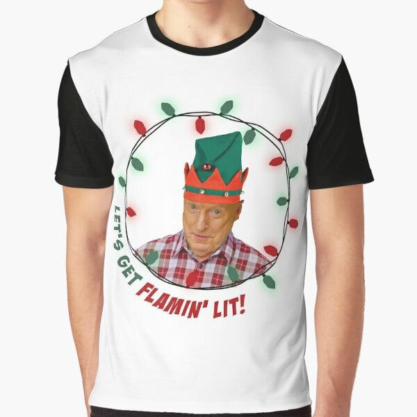 Alf Elf Graphic T-Shirt - Funny Ugly Christmas Sweater Design