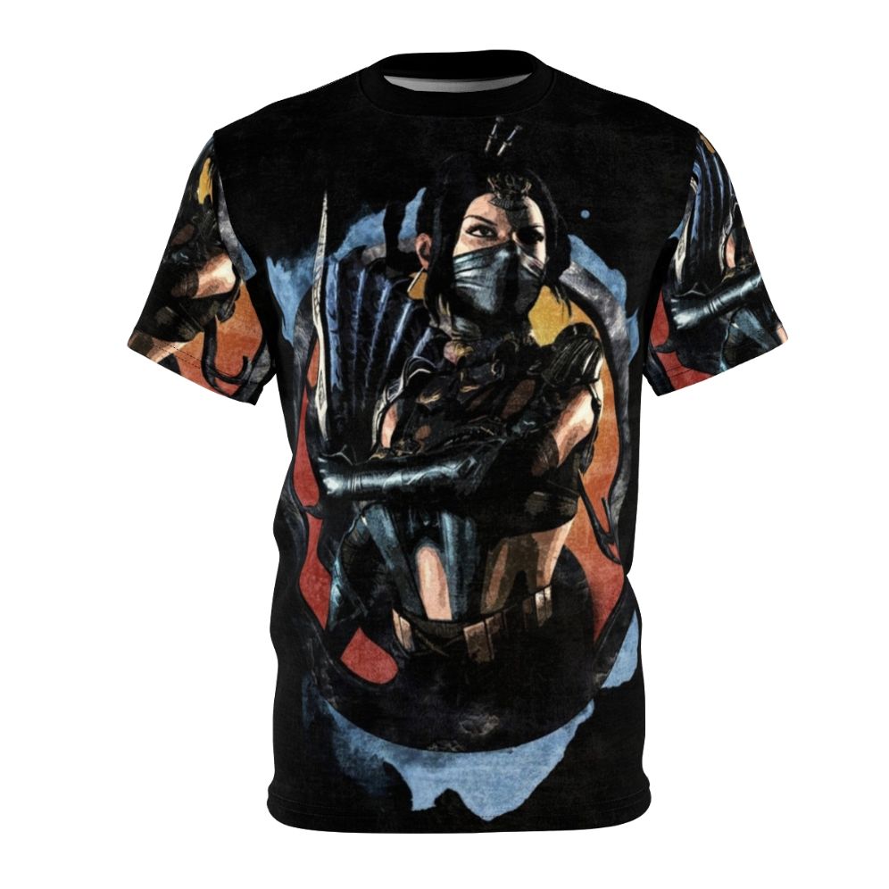 Mortal Kombat Kitana fighter portrait t-shirt for gamers