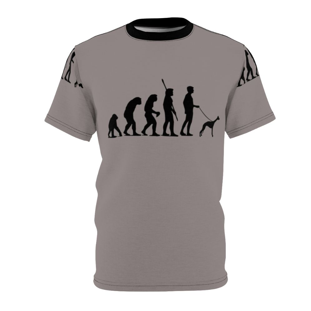 T-shirt featuring an evolutionary dog design