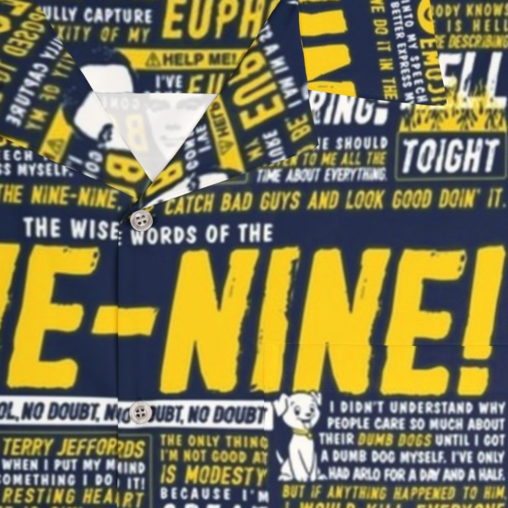 Brooklyn Nine-Nine Wise Words Hawaiian Shirt - Detail