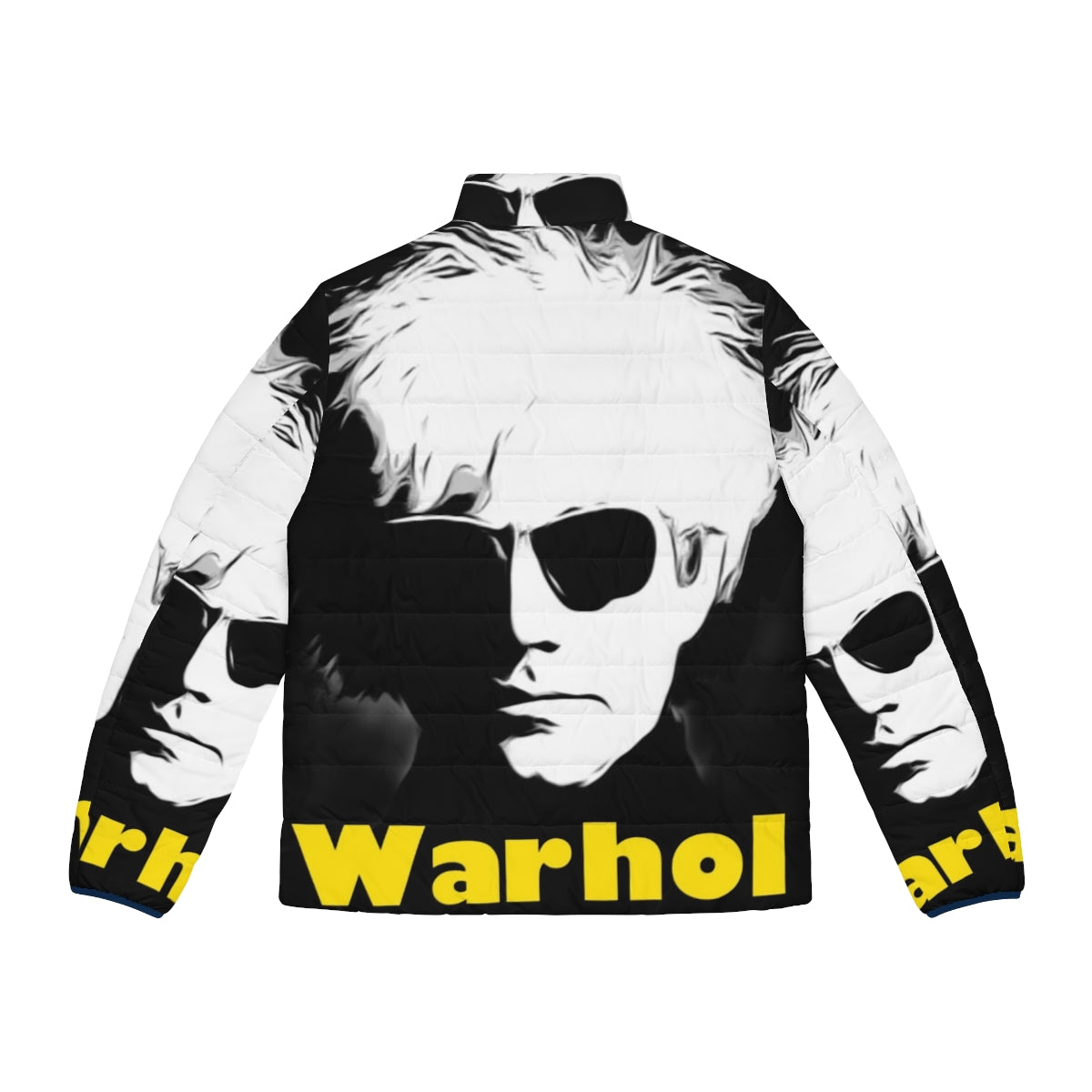 Andy Warhol inspired puffer jacket with pop art graphics - Back