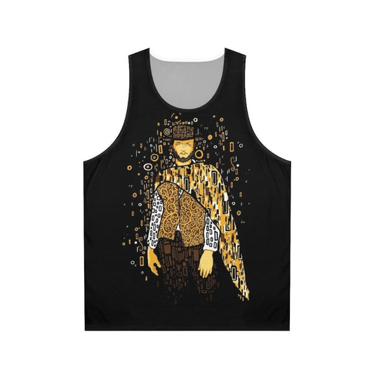 Unisex Art Nouveau Fine Art Golden Cowboy Tank Top