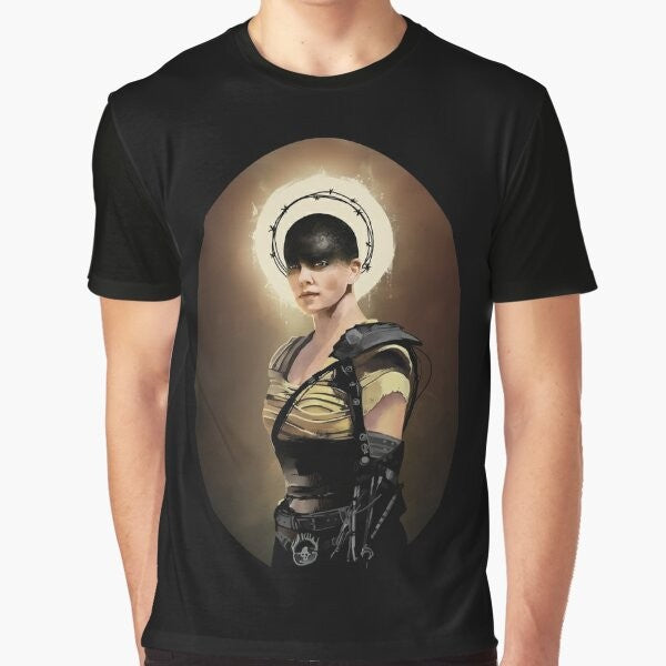 Imperator Furiosa graphic t-shirt, inspired by the character from the Mad Max movie series