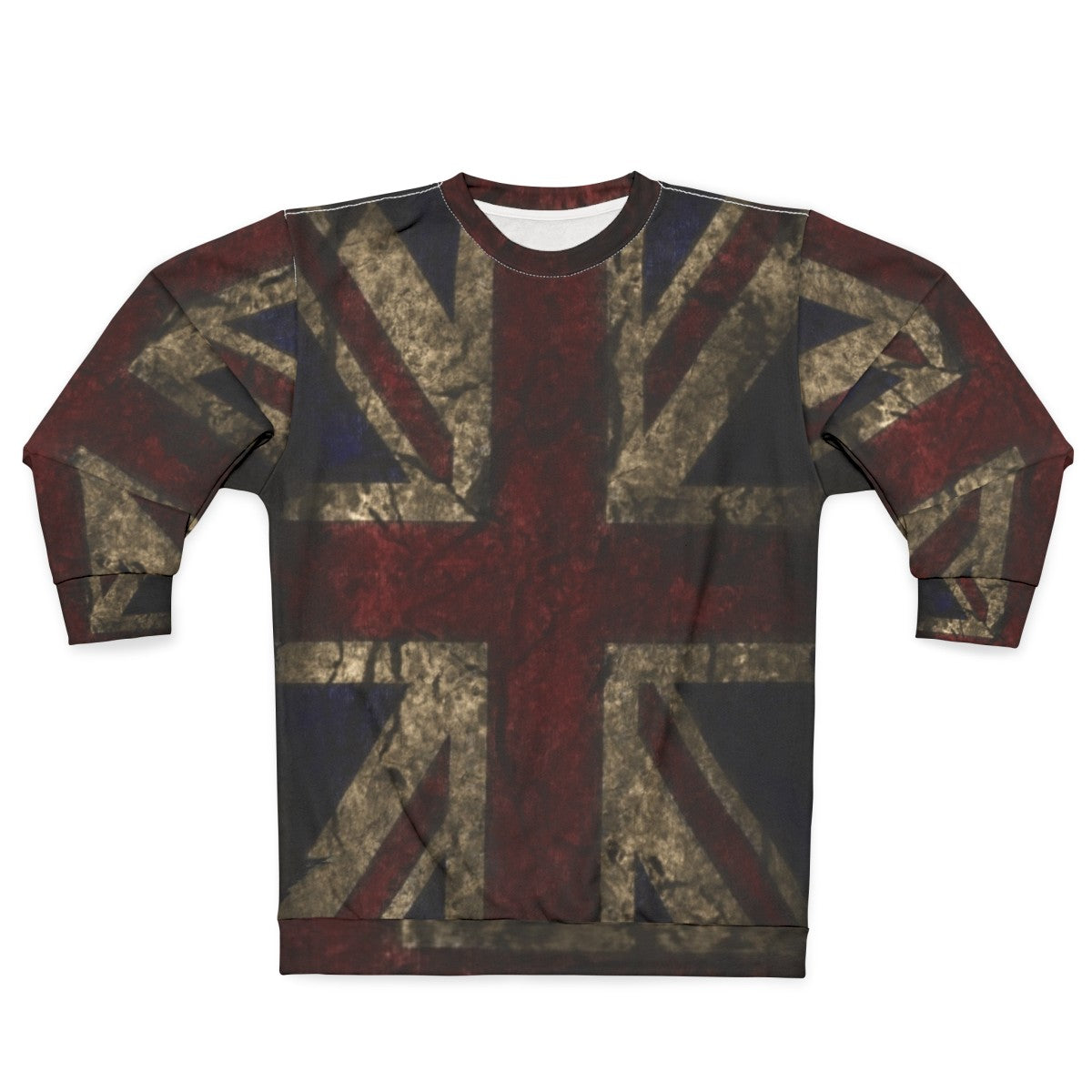 Distressed vintage UK England flag sweatshirt