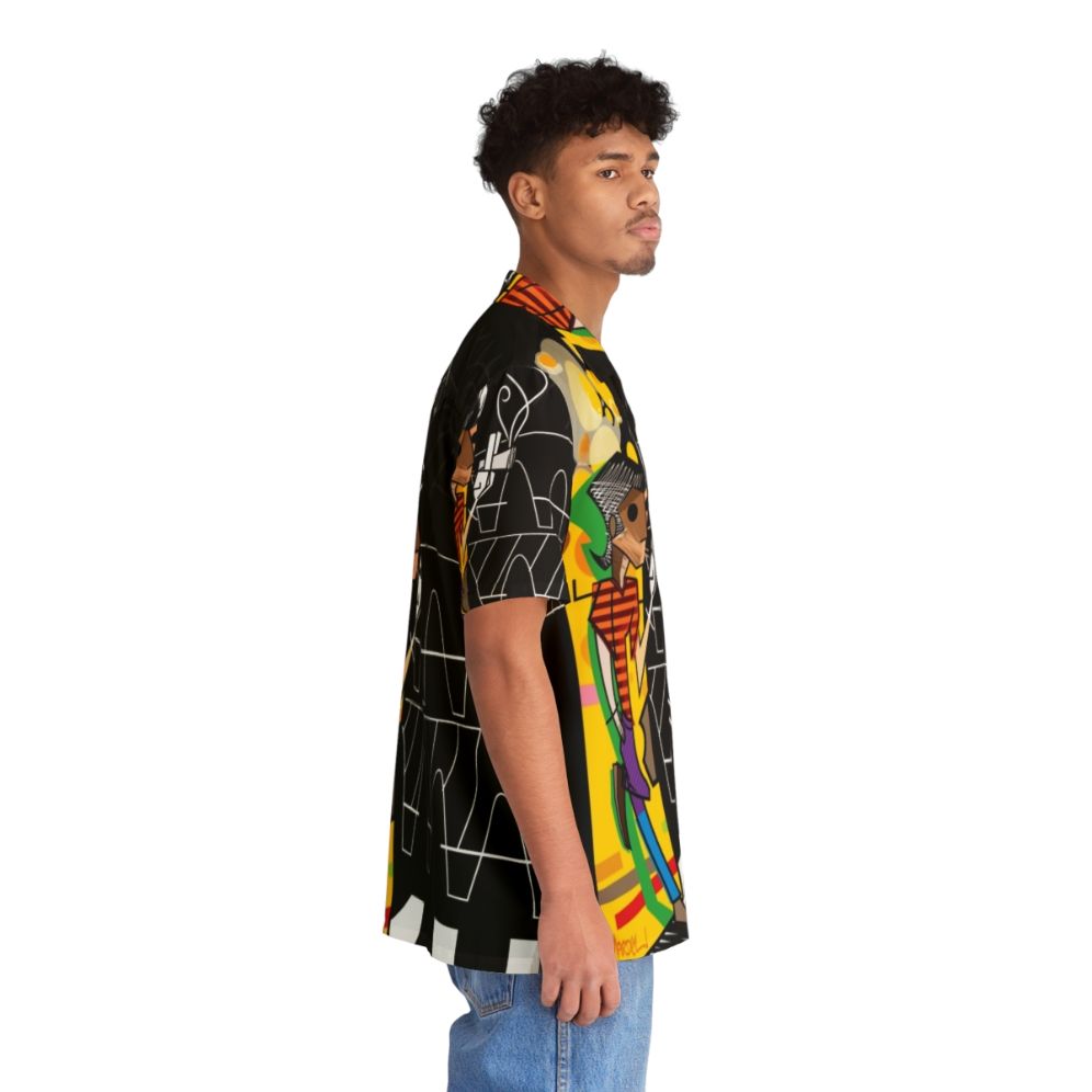 Colorful Hawaiian shirt with Trickster pop art design - People Pight