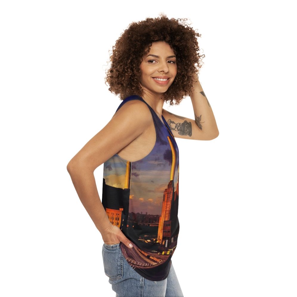 Unisex Animals Psychedelic Tank Top - women side