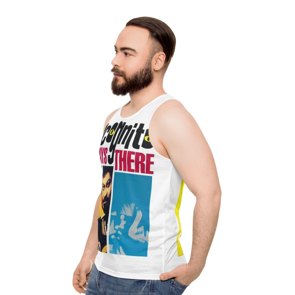 Incognito Jazz Funk Soul Music Unisex Tank Top - men side