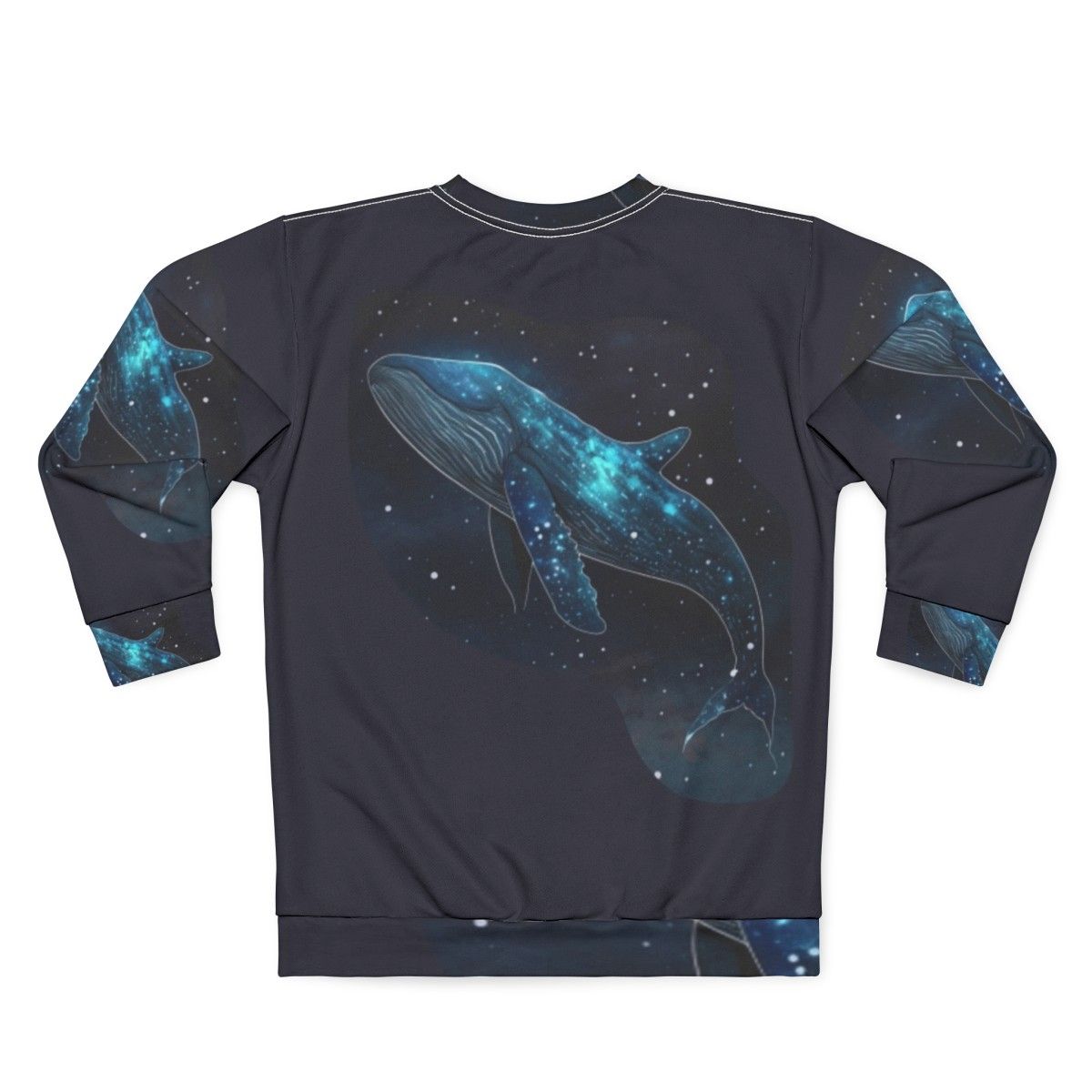 Mythical sea creatures sweatshirt featuring enchanting fantasy beasts - Back