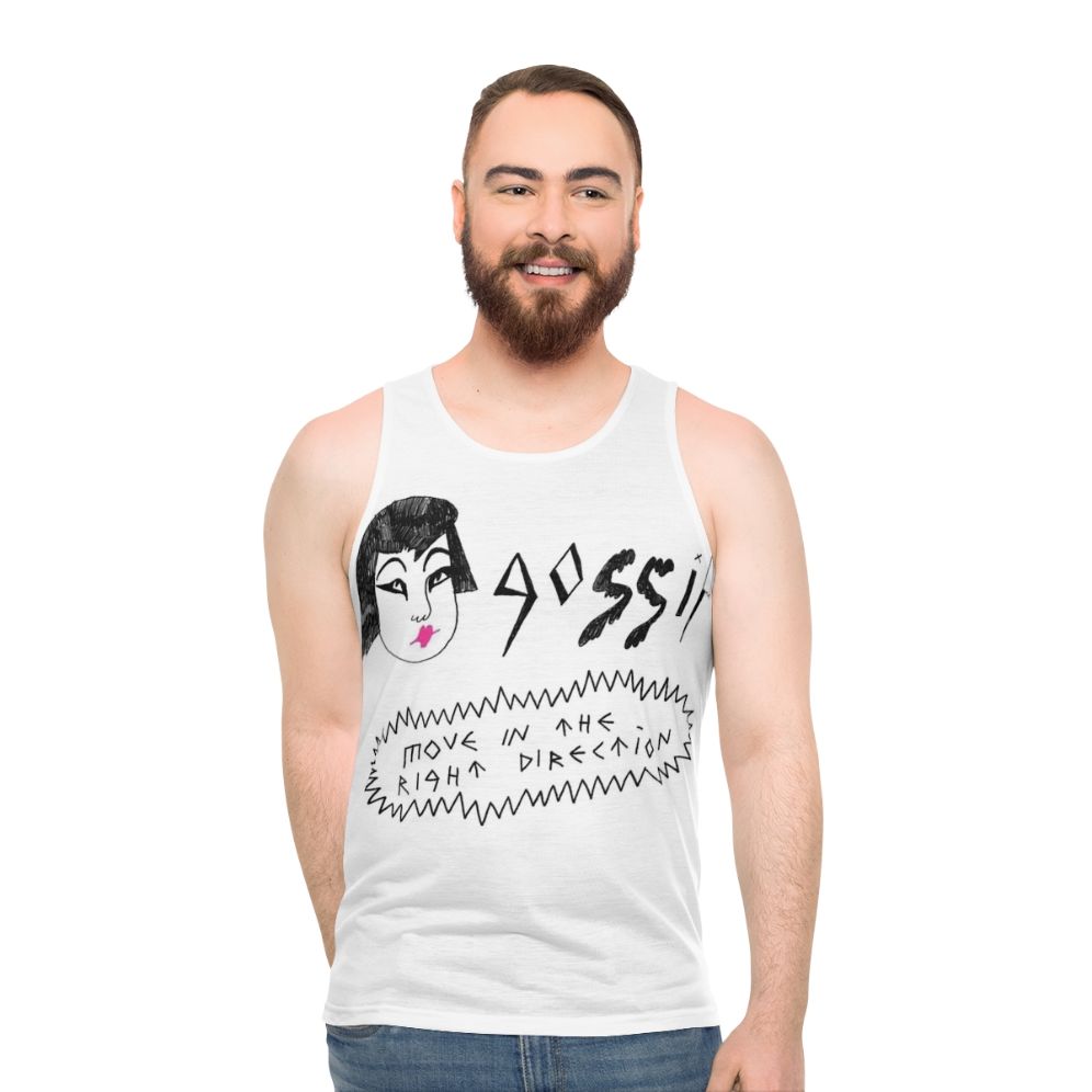 Unisex Right Direction music lover tank top - men