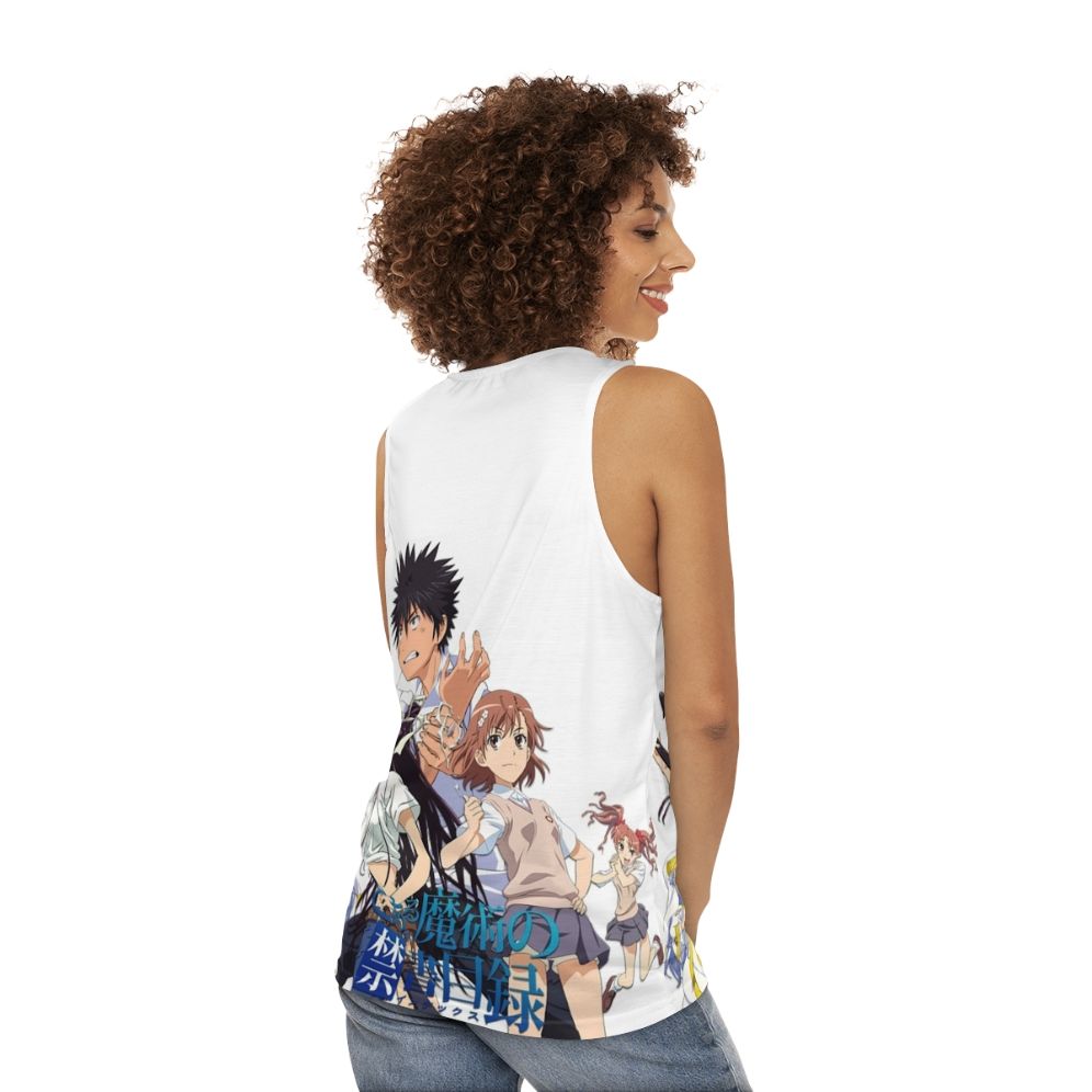 Anime Magic Index Unisex Tank Top - women back