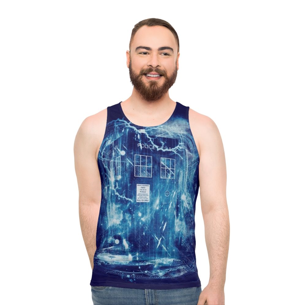 Doctor Who Time Lord Tardis Unisex Tank Top - men