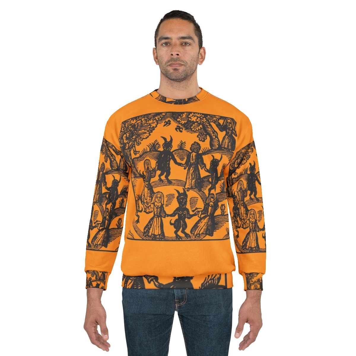 Gothic dance with the devil sweatshirt - men