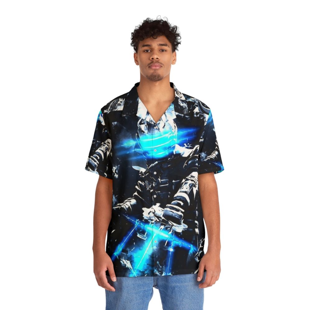 Dead Space Isaac Abstract Gaming Hawaiian Shirt - People Front