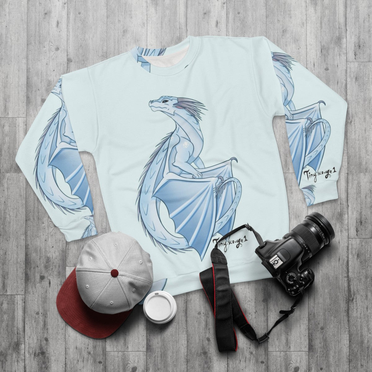 Icewing Wings of Fire Winter Sweatshirt - flat lay