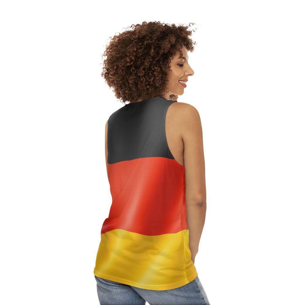 German Flag Unisex Tank Top - women back