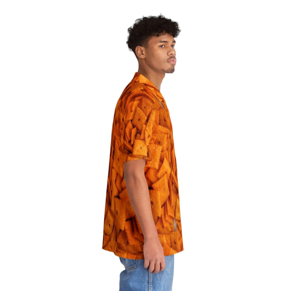 Cheez Its Hawaiian Shirt featuring the iconic Cheez Its cracker design - People Pight