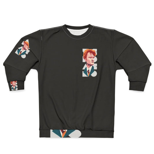 Vintage style Team Coco sweatshirt with funny Conan Obrien caricature