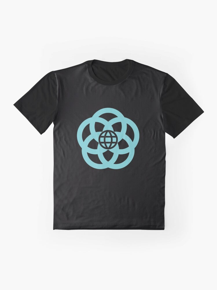 Retro Epcot Center Logo Classic Graphic T-Shirt - Flat lay