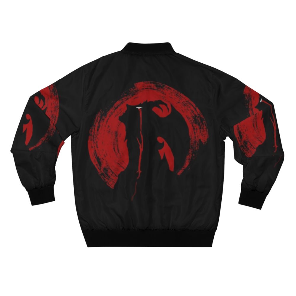 Devilman Crybaby Bomber Jacket with Crying Baby Design - Back