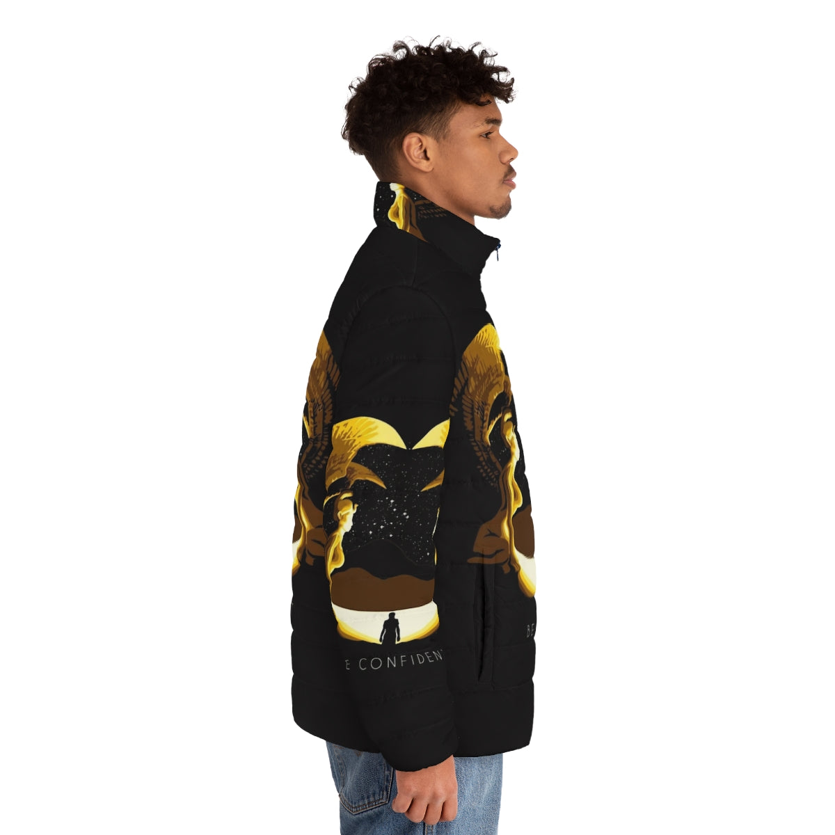 The Neverending Story puffer jacket with movie graphic - men side right