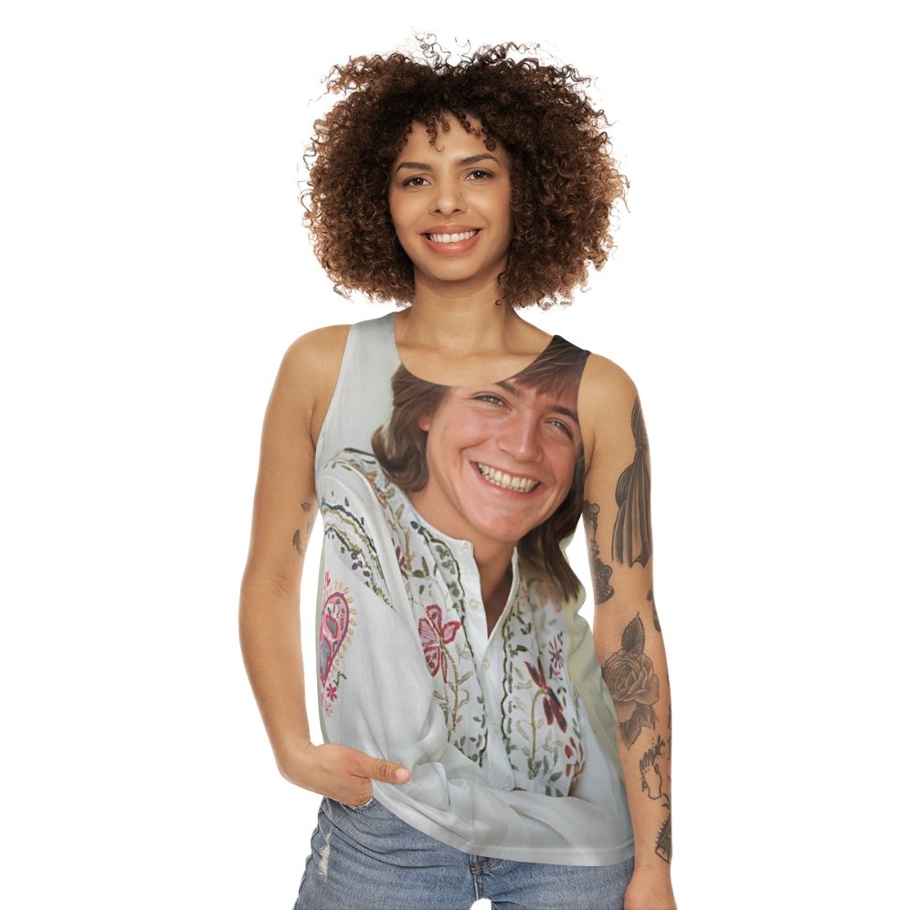 David Cassidy Singer Unisex Tank Top - women