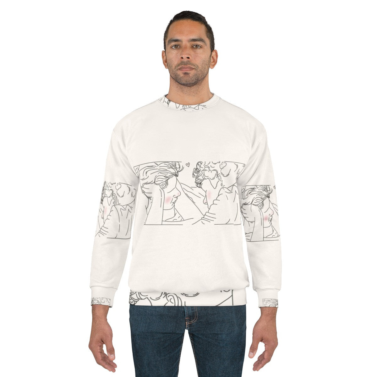 Young Royals Season 2 Wilhelm and Simon Minimal Line Art Sweatshirt - men