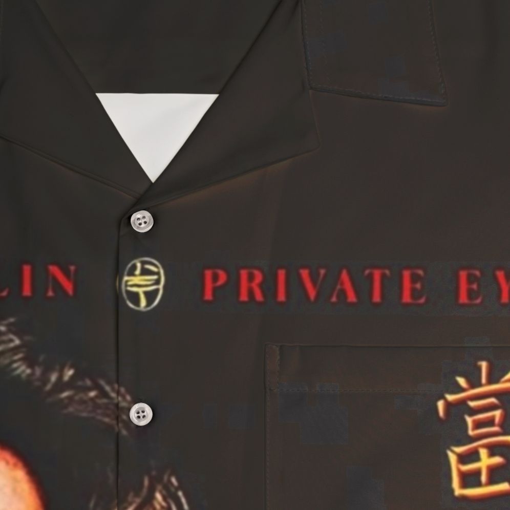 Vintage Tommy Bolin 'Private Eyes' Hawaiian Shirt - Detail