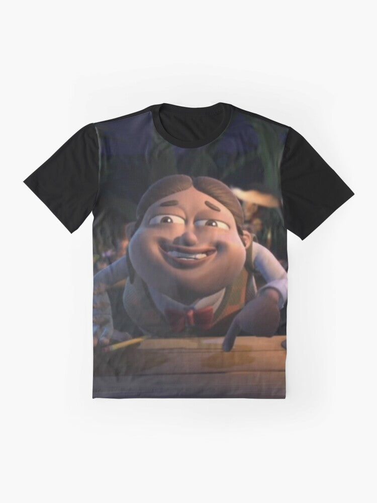 Bolbi Stroganovsky Graphic T-Shirt, featuring the character from the cartoon series Jimmy Neutron - Flat lay