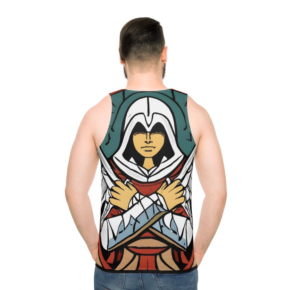 Assassin's Creed Ezio Auditore Unisex Tank Top - men back