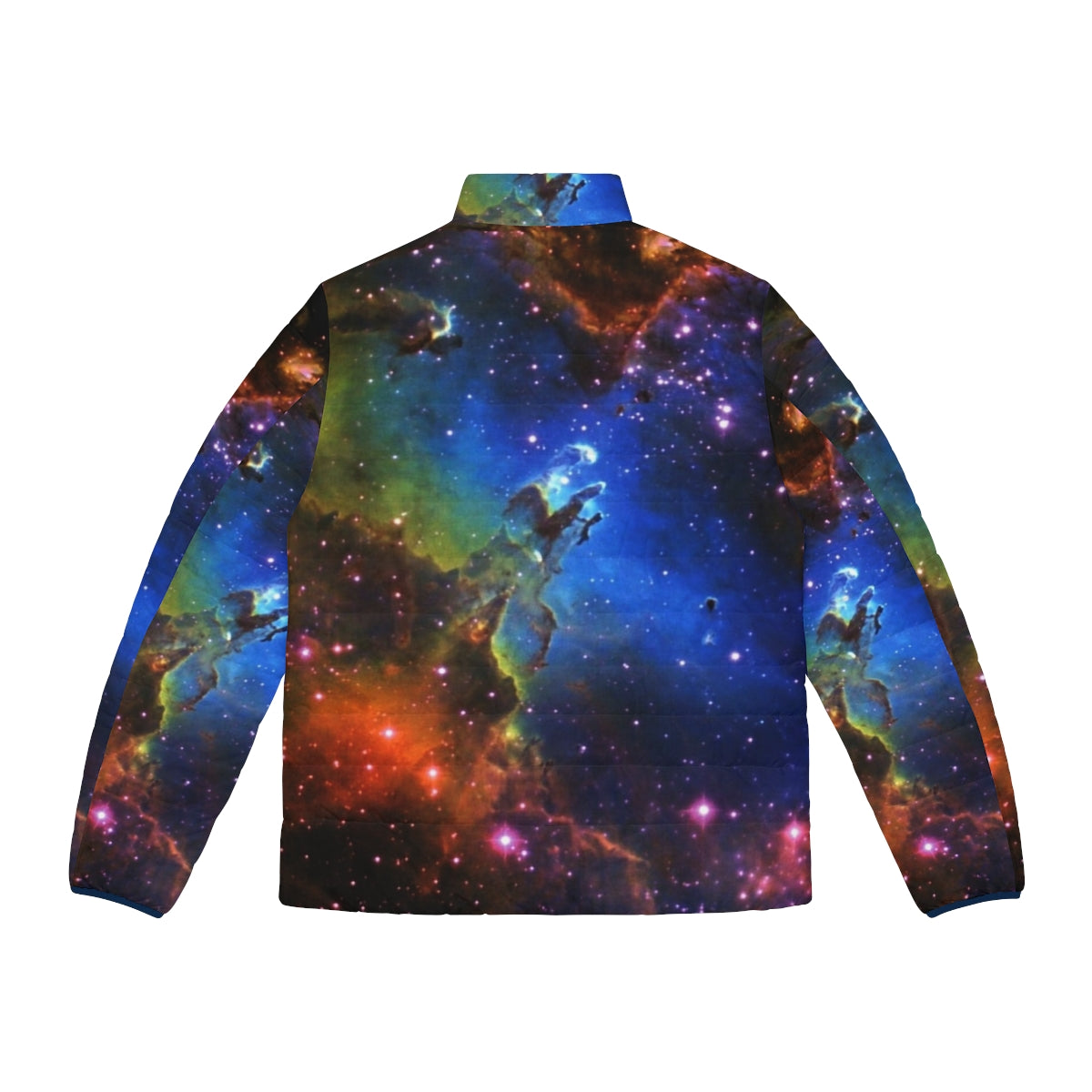 Galaxy Eagle Puffer Jacket - Sci-Fi Inspired Outerwear - Back