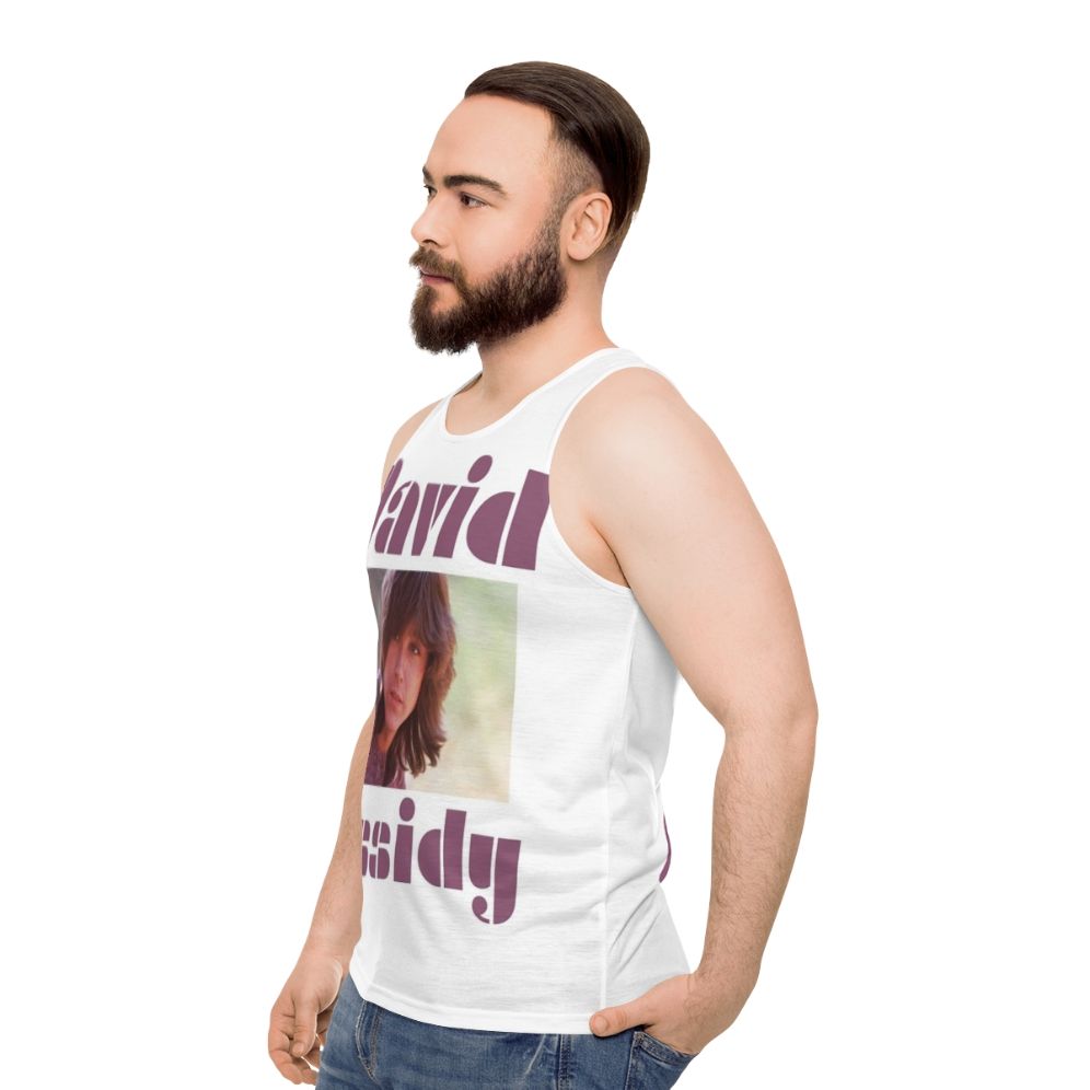 David Cassidy Partridge Family Unisex Tank Top - men side