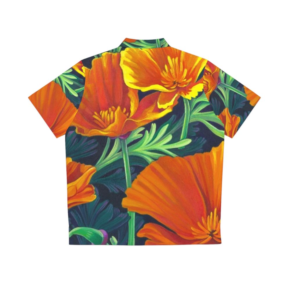 California Poppies Hawaiian Shirt - Back