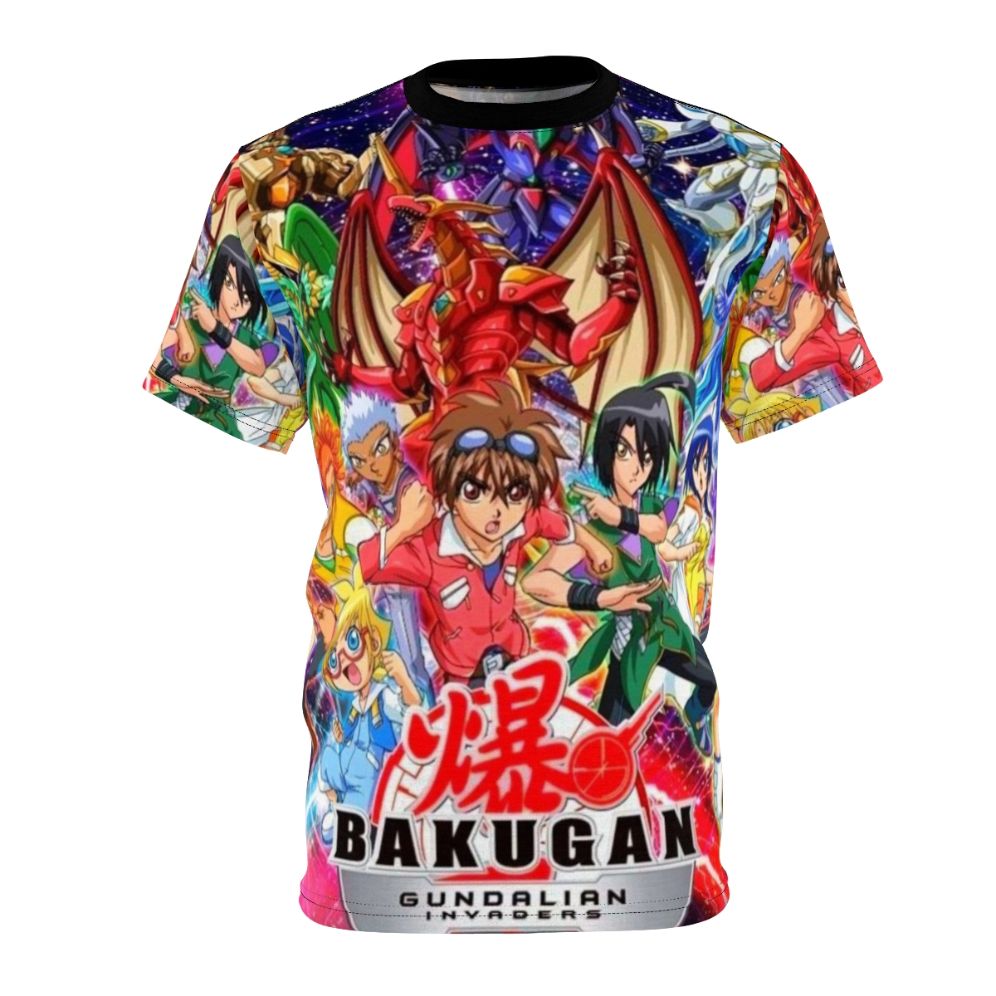 Bakugan inspired anime t-shirt featuring characters and elements from the Bakugan anime series.