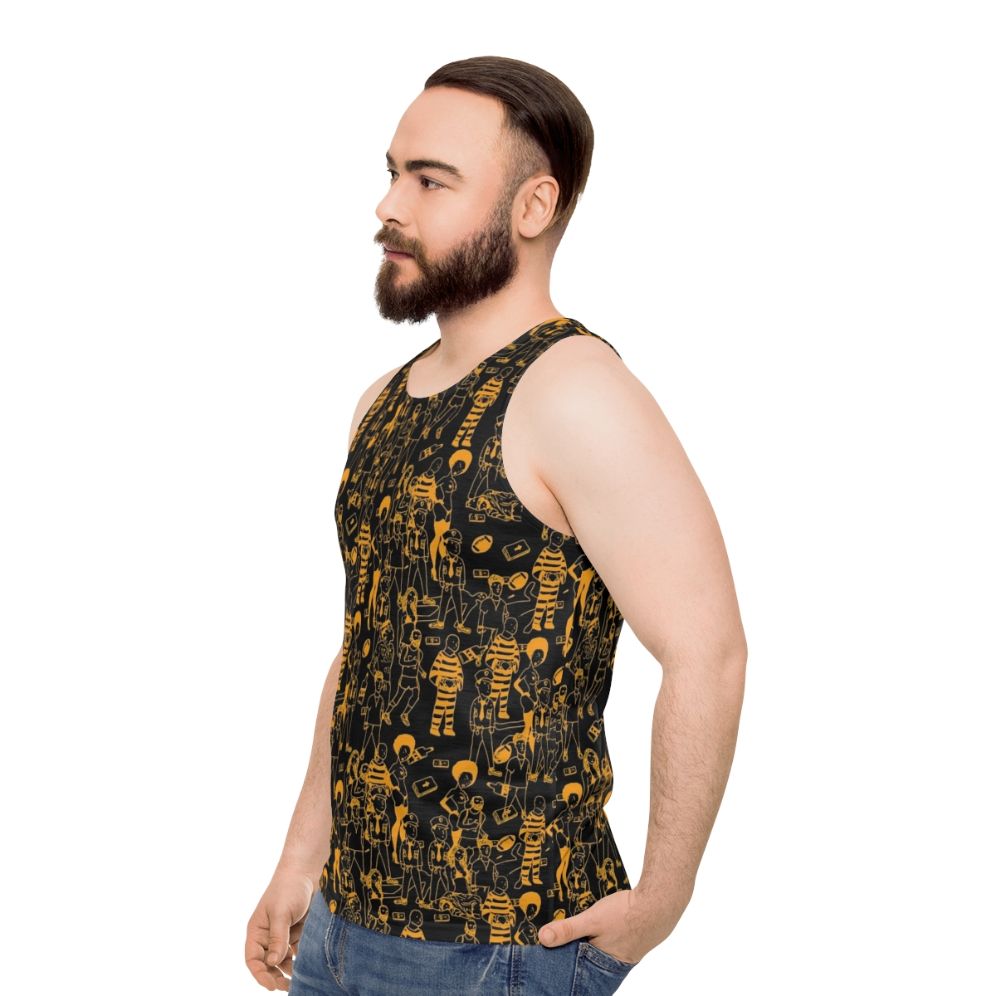 Never Story Unisex Tank Top featuring Dreamville artists - men side