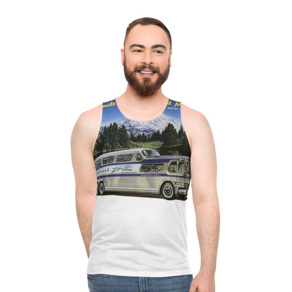 Vintage Greyhound 1950s Unisex Tank Top - men