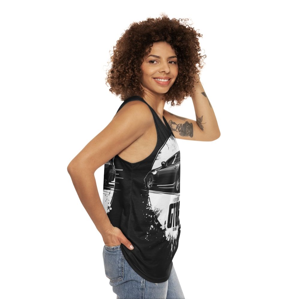 Toyota GT86 Unisex Lowered Car Graphic Tank Top - women side