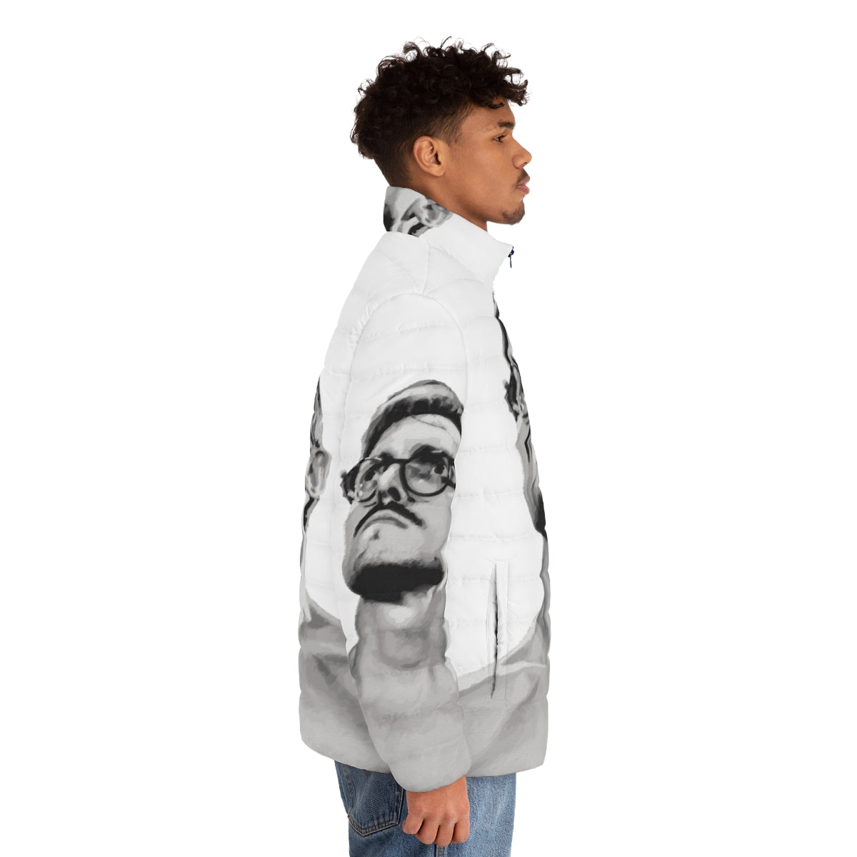 Marc Rebillet Loop Daddy Puffer Jacket - Stylish Merch for Electronic Music Fans - men side right