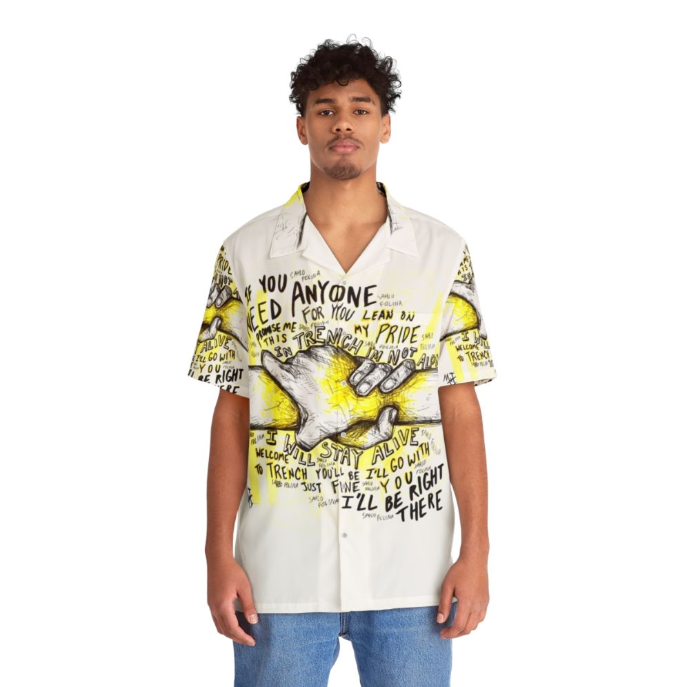 Words Of Hope Uplifting Hawaiian Shirt - People Front