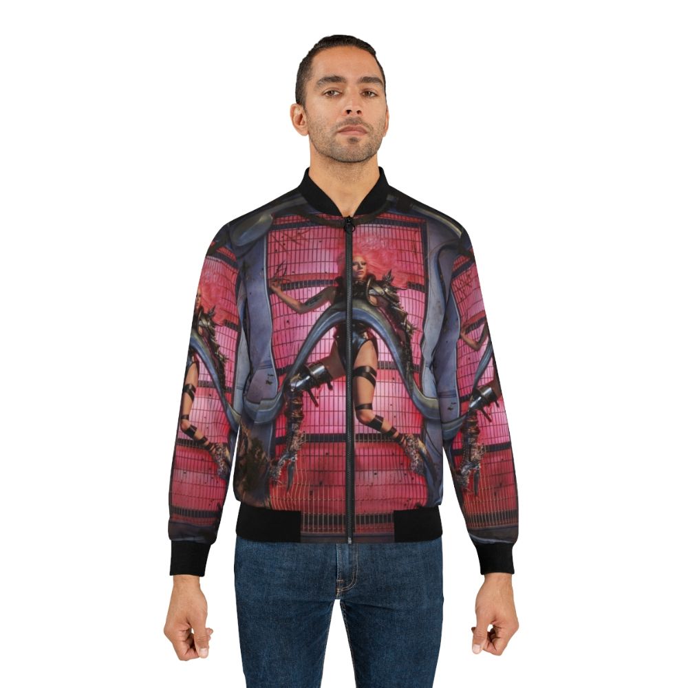 Kindness Punk Bomber Jacket with Chromatica-inspired design - Lifestyle