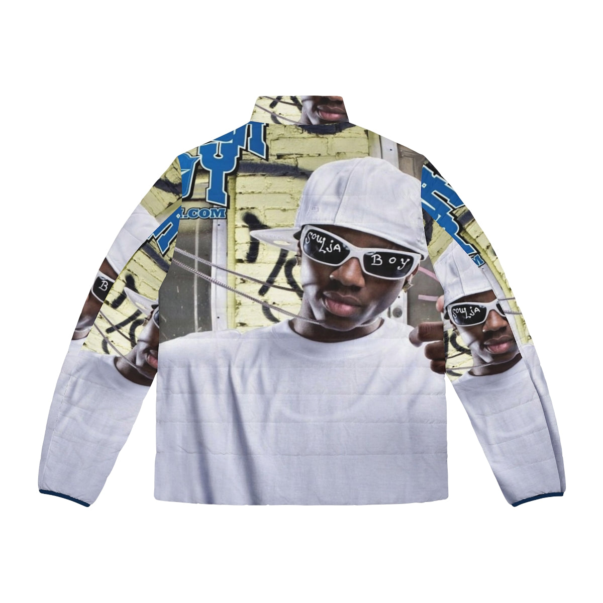 Soulja Tellem Puffer Jacket - Urban Streetwear for the Trendsetter - Back