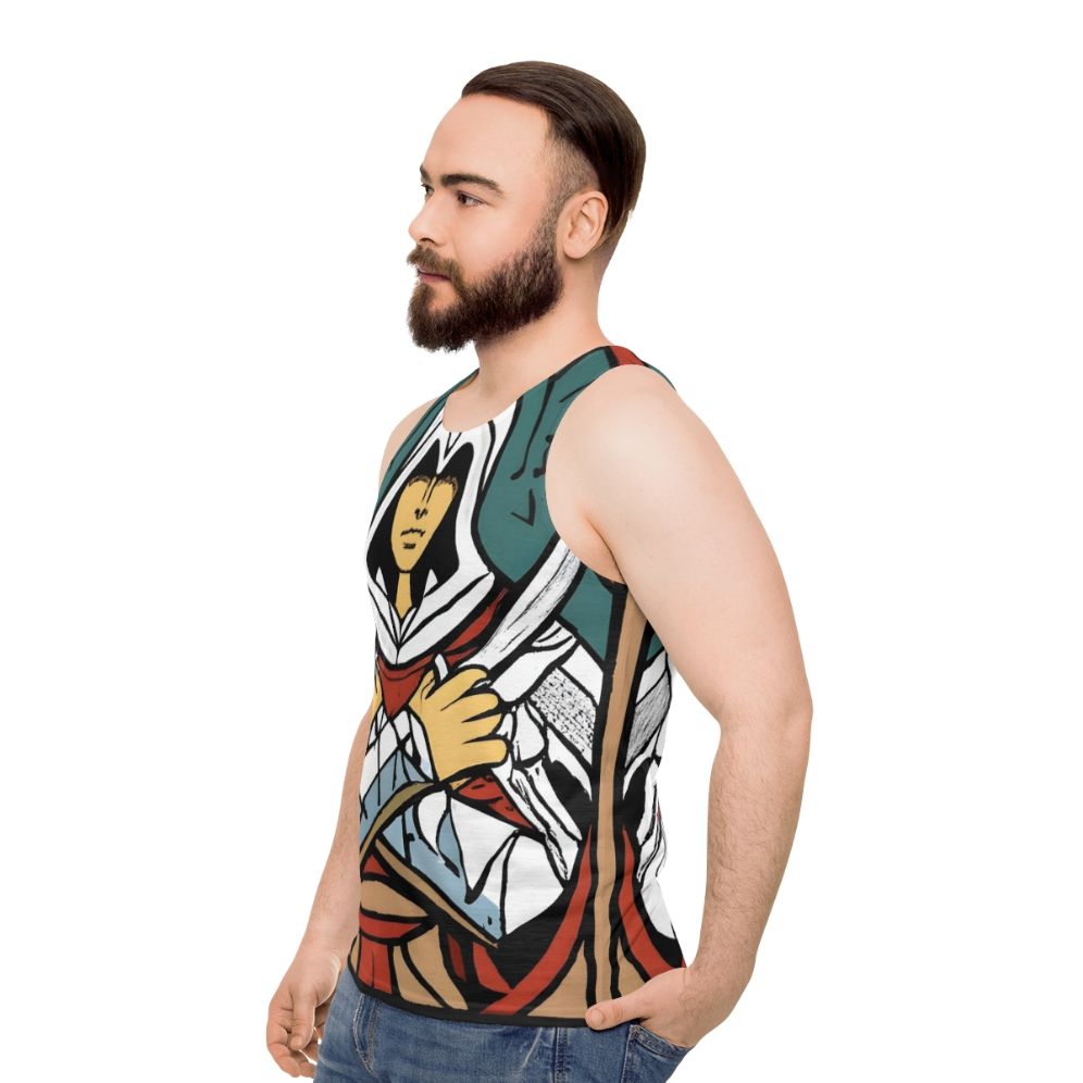 Assassin's Creed Ezio Auditore Unisex Tank Top - men side