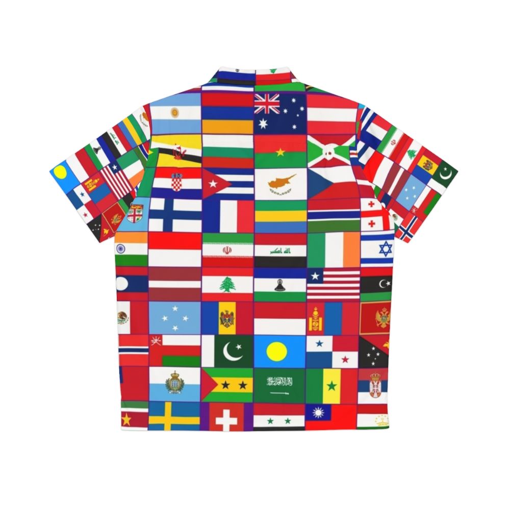 World Flags Hawaiian Shirt - Back