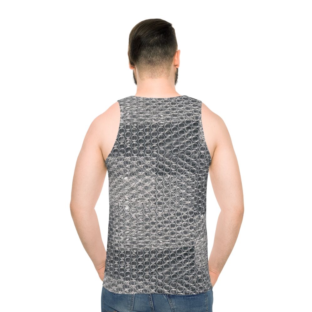 Bubble Wrap Unisex Tank Top - men back