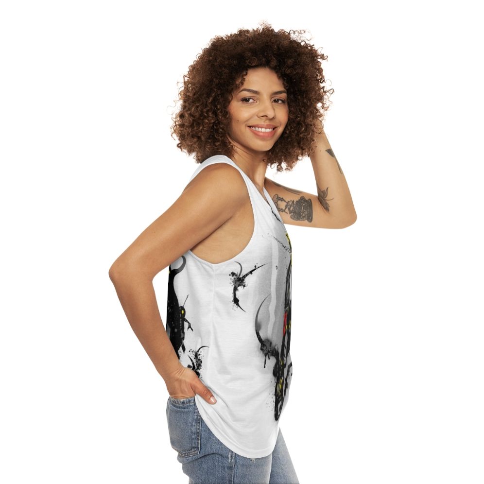 Kingdom Hearts Sora Keyblade Unisex Tank Top - women side