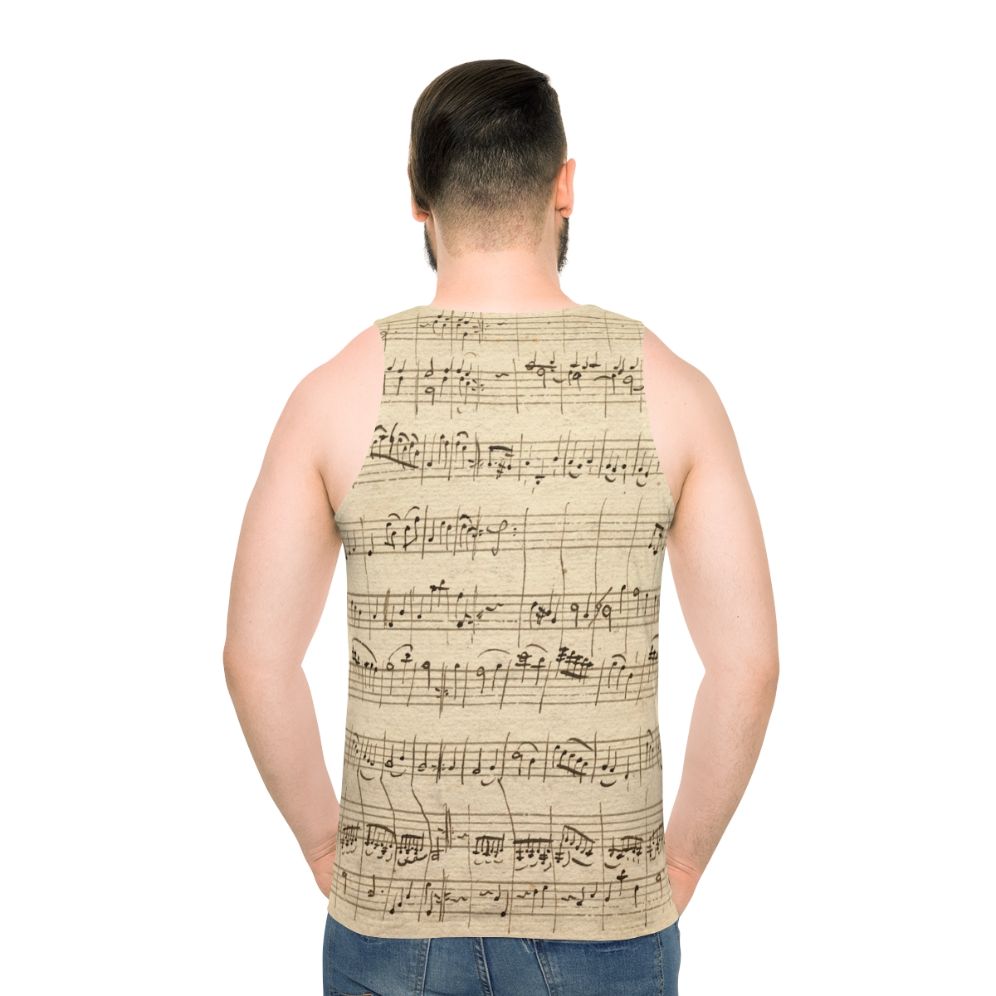 Wolfgang Amadeus Mozart Classical Music Unisex Tank Top - men back