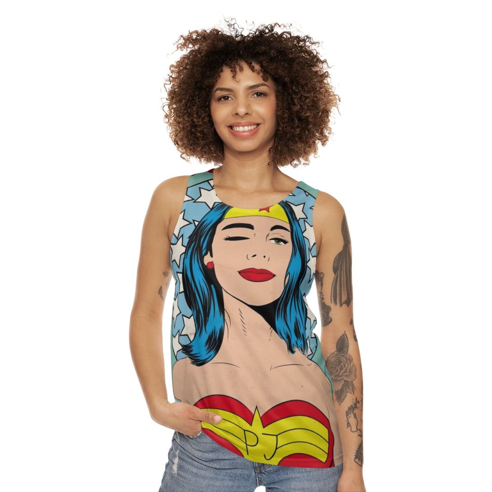 Superhero PJ Harvey Unisex Tank Top - women